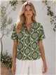 Camicetta fluida con stampa boho