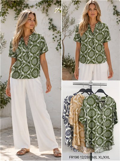 Blusa fluida estampado boho 2