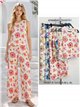 Conjunto top estampado flores y pantalón