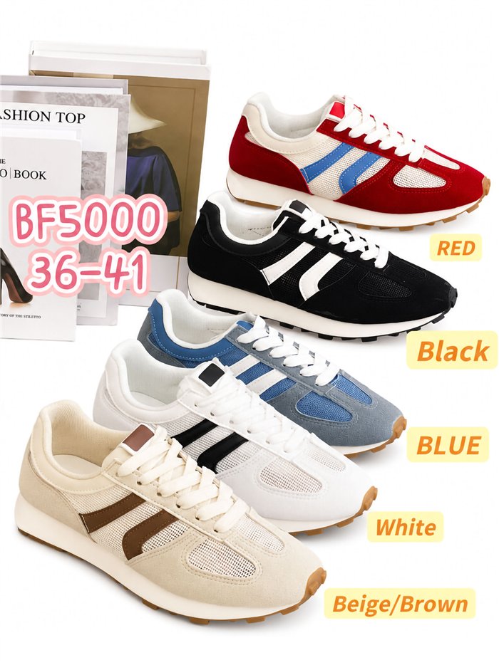 Zapatilla deportiva retro combinada