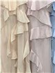 Chiffon-Midikleid mit Rüschen