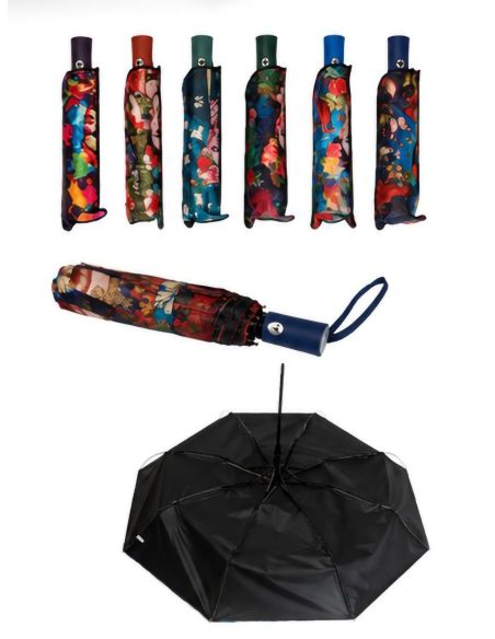Paraguas automático plegable estampado Frida