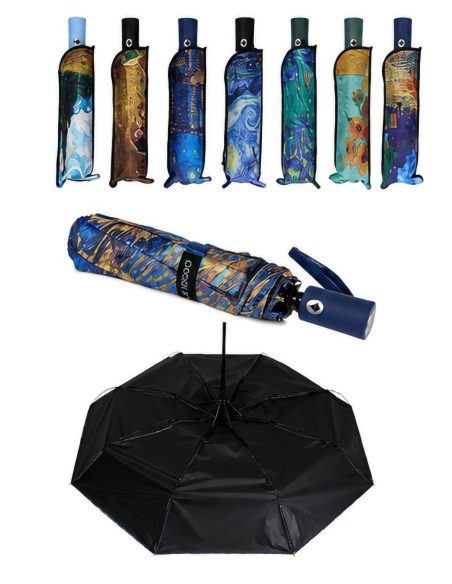Paraguas automático plegable estampado artístico