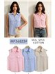 Camisa vichy algodón sin mangas