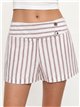 Short algodón rayas con botones