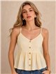 Top de tirantes lino con botones
