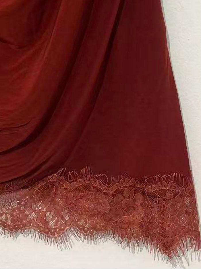 Top in pizzo drappeggiato taglie forti | ZD-98643 | B2B