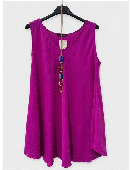 A-line top with necklace