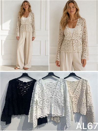 Chaqueta corta de crochet 2