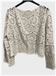 Chaqueta corta de crochet