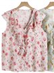Blusa floral con volantes