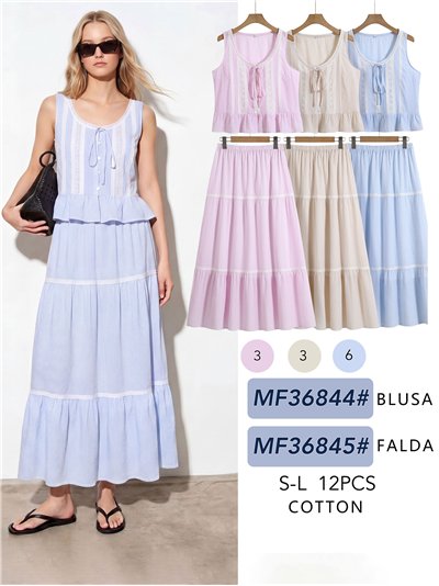 Top rayas con puntillas 2