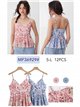 Geblümtes, ausgestelltes Tanktop