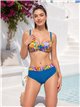 Plus-Size-Bikini-Set mit Blumenmuster und Bügeln