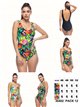Bañador estampado tropical talla grande