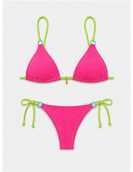 Conjunto bikini triángulo bicolor
