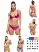 Conjunto bikini metalizado triángulo