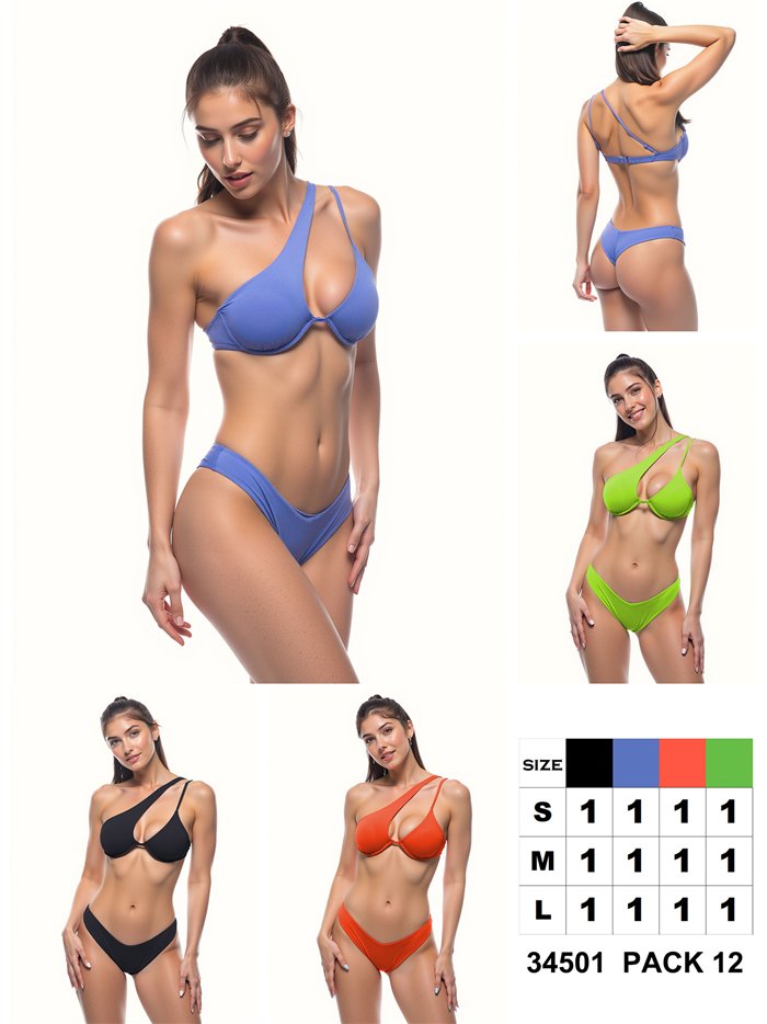 Conjunto bikini asimétrico de un hombro