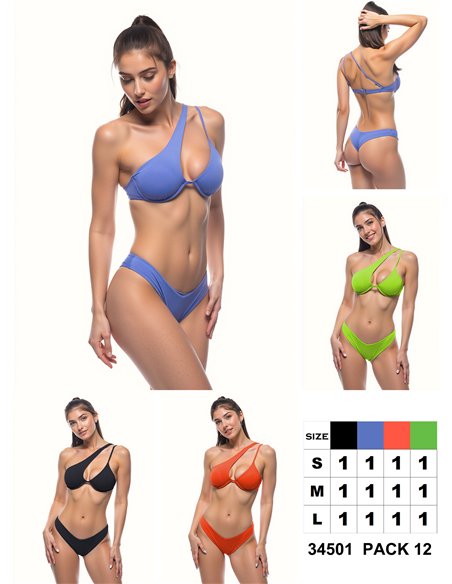 Conjunto bikini asimétrico de un hombro