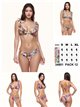 Conjunto bikini estampado con volante