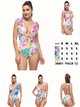 Bañador estampado floral con volante