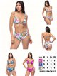 Conjunto bikini floral con anilla