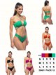 Conjunto bikini bandeau con tiras