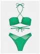 Conjunto bikini bandeau con tiras