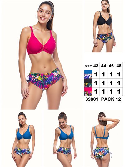Conjunto bikini tropical talla grande 2