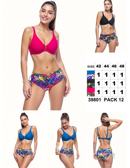 Conjunto bikini tropical talla grande