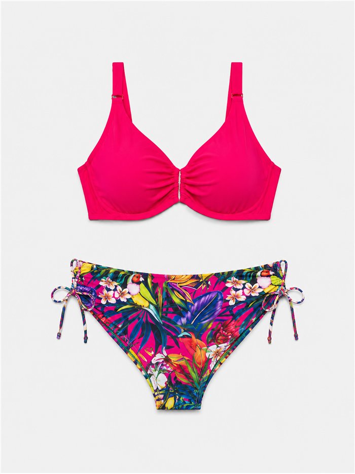 Conjunto bikini tropical talla grande