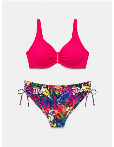 Conjunto bikini tropical talla grande