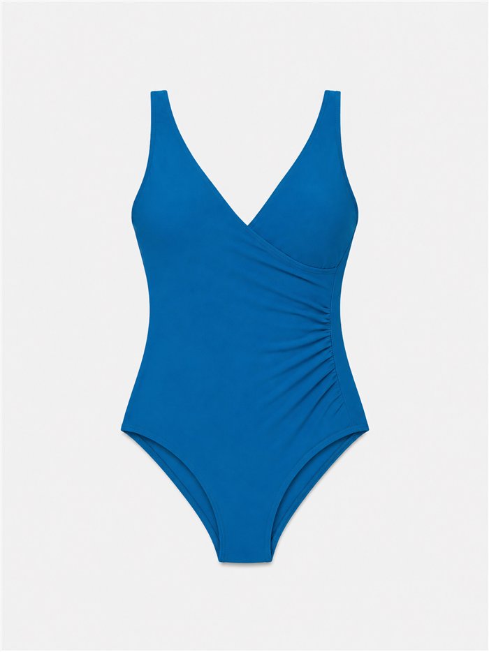 Bañador cruzado liso talla grande