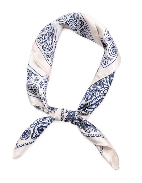 Lenço bandana com estampa paisley