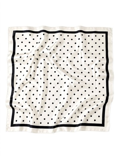 Pañuelo satinado de lunares