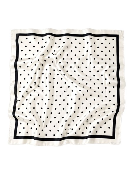 Pañuelo satinado de lunares