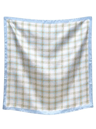 Pañuelo satinado de cuadros