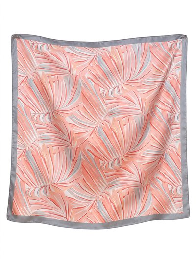 Pañuelo satinado de hojas tropicales
