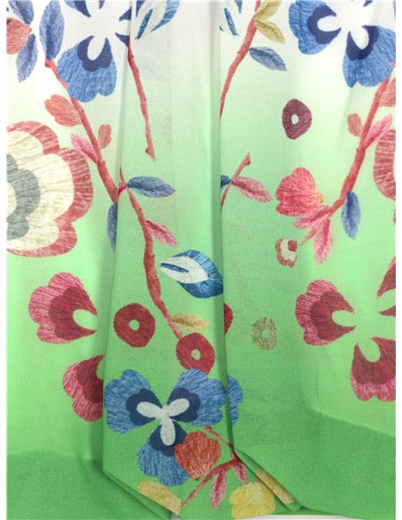 camicetta in chiffon a fantasia floreale