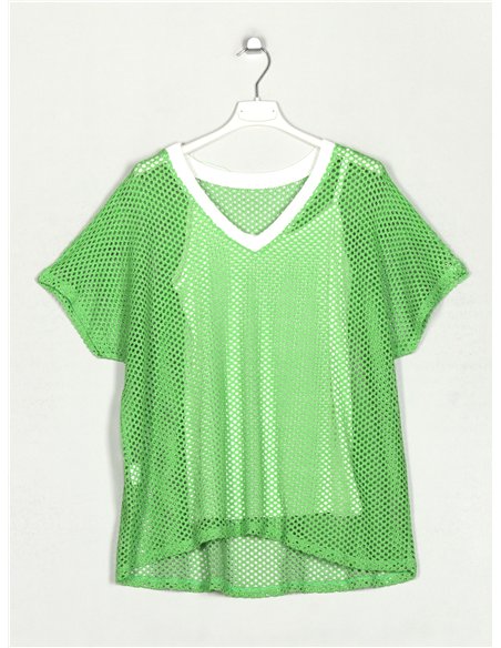 Jersey amplio calado + top