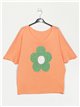 Maglione oversize a fantasia floreale