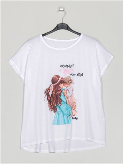 Camiseta amplia estampada 2