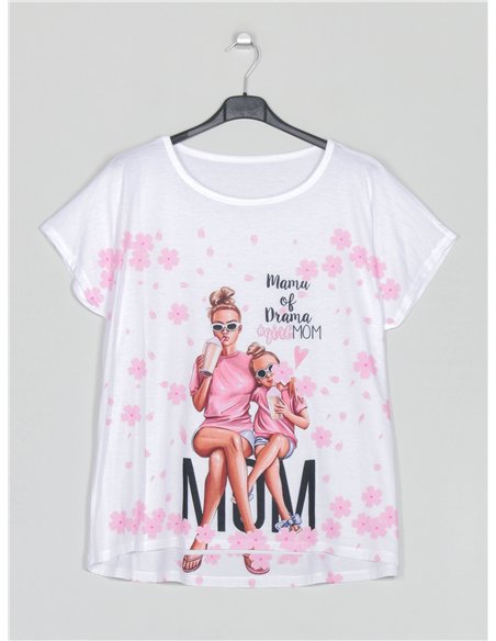 T-shirt oversize stampata