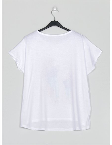 Camiseta amplia estampada