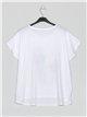 Camiseta amplia estampada