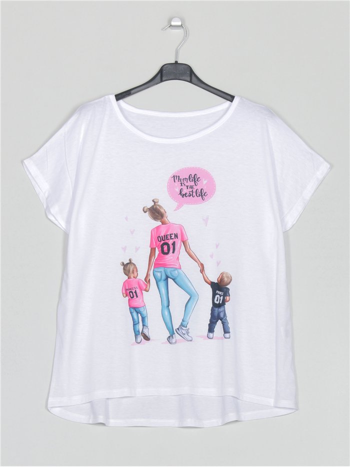 Übergroßes bedrucktes T-Shirt