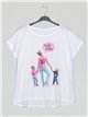 Übergroßes bedrucktes T-Shirt