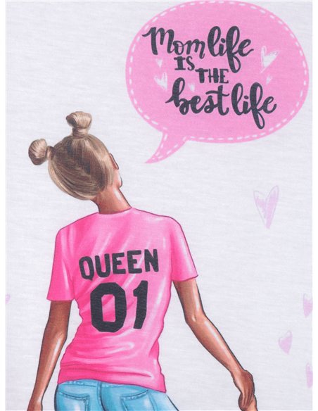 Übergroßes bedrucktes T-Shirt