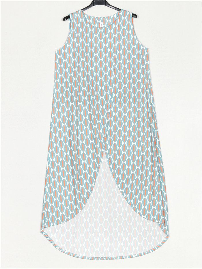 lange bedruckte Bluse
