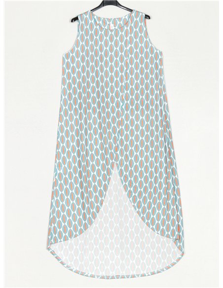 lange bedruckte Bluse